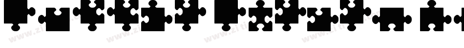 Puzzle Pieces Outline字体转换